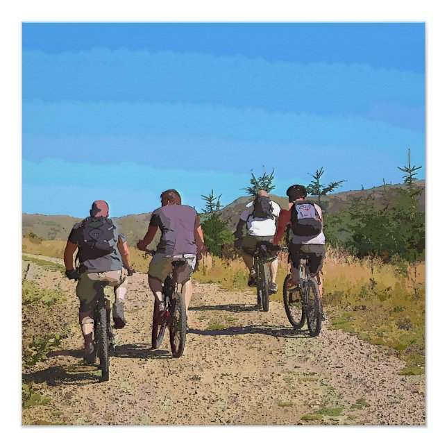 MOUNTAIN BIKING POSTER (Front)