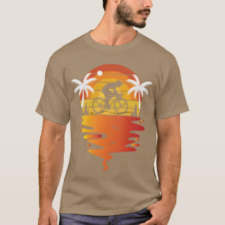 Mountain biking shirt retro sunset 70s bikingee fa