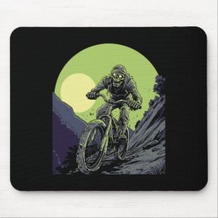 Mountain Biking Skeleton Monster Awesome Comic Ill Mouse Mat