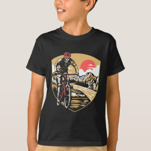 Mountain Biking Skeleton Skull Mtb Vintage Outdoor T-Shirt