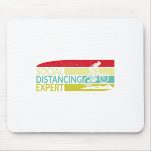 Mountain Biking Social Distancing Expert Cycling R Mouse Mat