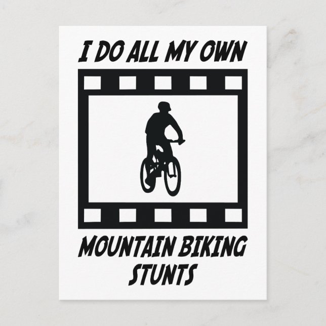 Mountain Biking Stunts Postcard (Front)