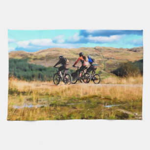 MOUNTAIN BIKING TEA TOWEL