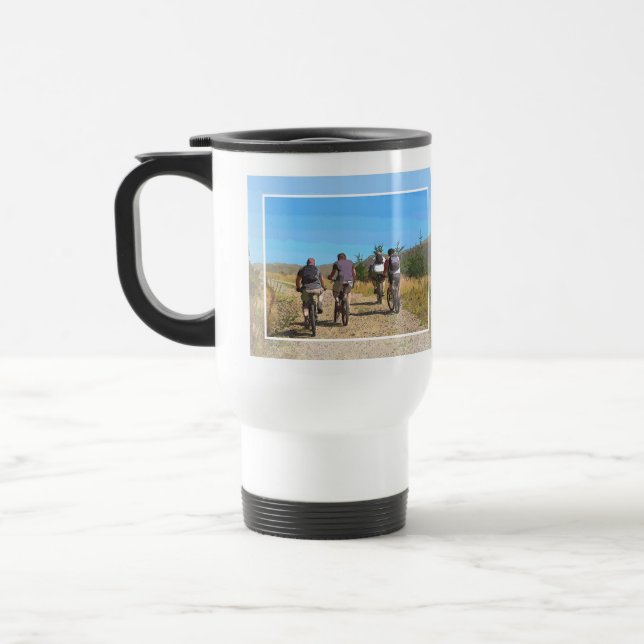 MOUNTAIN BIKING TRAVEL MUG (Left)