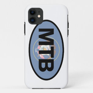Mountain Biking Utah Flag iPhone 11 Case