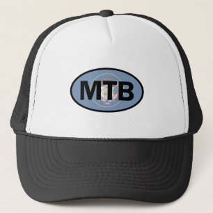 Mountain Biking Utah Flag Trucker Hat