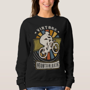 Mountain Biking Vintage Classic Retro Sports Love Sweatshirt