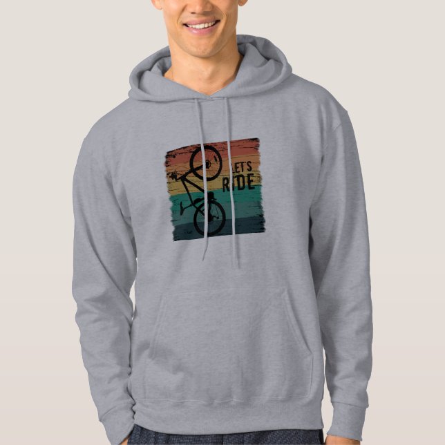 Mountain biking vintage hoodie (Front)