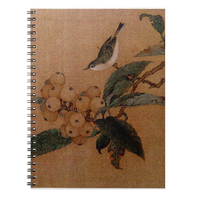 Mountain bird and loquats notebook (Front)