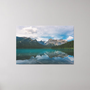 Mountain blue lake canvas print