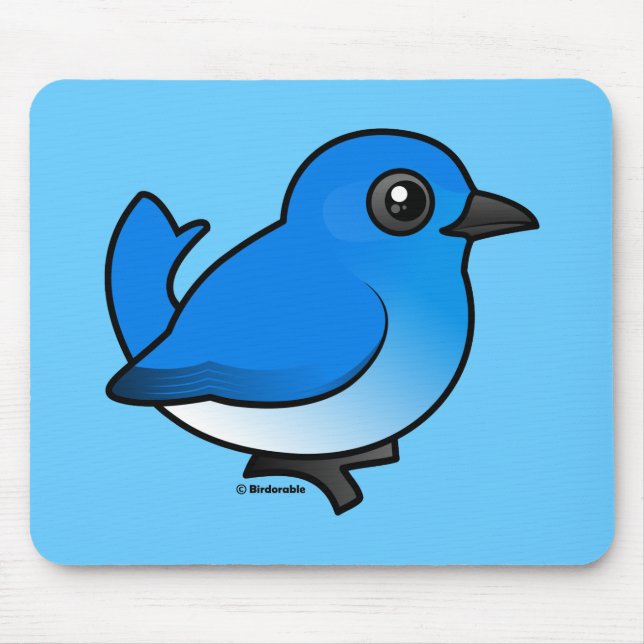 Mountain Bluebird Mouse Mat (Front)