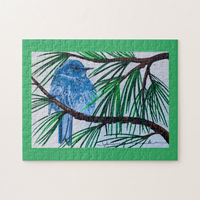 Mountain Bluebird Puzzle (Horizontal)