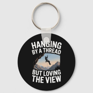 Mountain Bouldering Funny Rock Climbing Key Ring