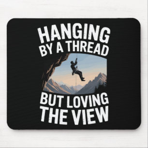 Mountain Bouldering Funny Rock Climbing Mouse Mat
