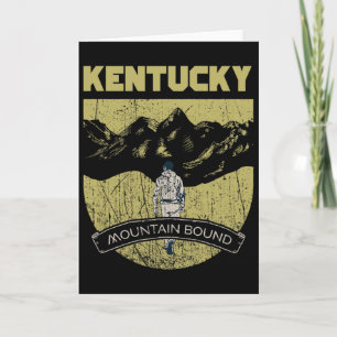 Mountain Bound Kentucky Hiking Camping Hike Distre Card