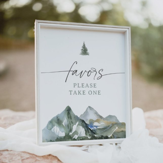 Mountain Boy Baby Shower Favours Sign (Creator Uploaded)