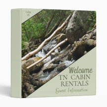 Mountain Cabin, Glamping Guest Informmation Binder