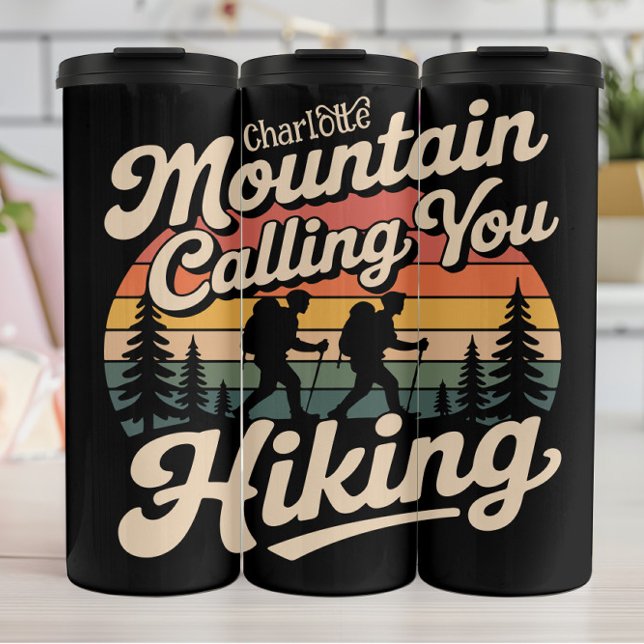 Mountain Calling: Hiking Adventure Beckons Thermal Tumbler (Creator Uploaded)