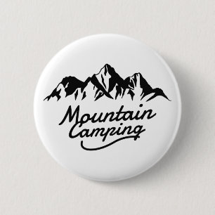 Mountain Camping 6 Cm Round Badge