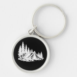 Mountain Camping Adventure Nature Key Ring