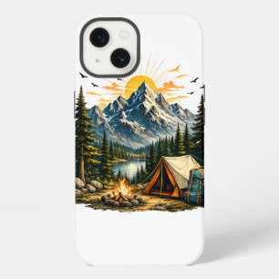 Mountain Camping Adventure Sunset Nature iPhone 13 Case