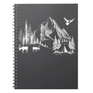Mountain Camping Adventure Wilderness Nature Notebook