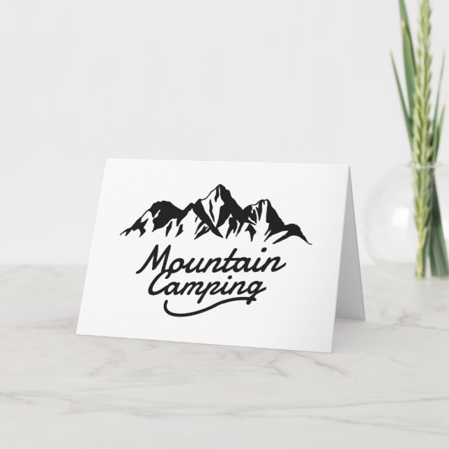 Mountain Camping Card (Front)