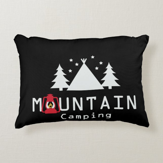 mountain camping decorative cushion (Front)