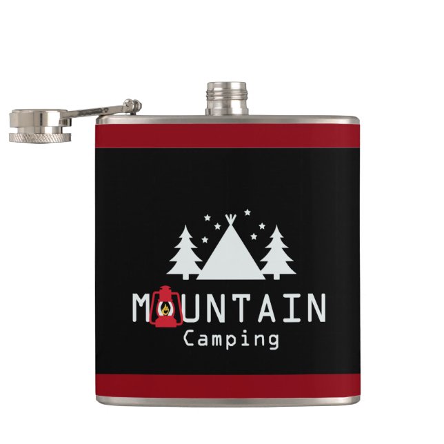 mountain camping hip flask (Opened)