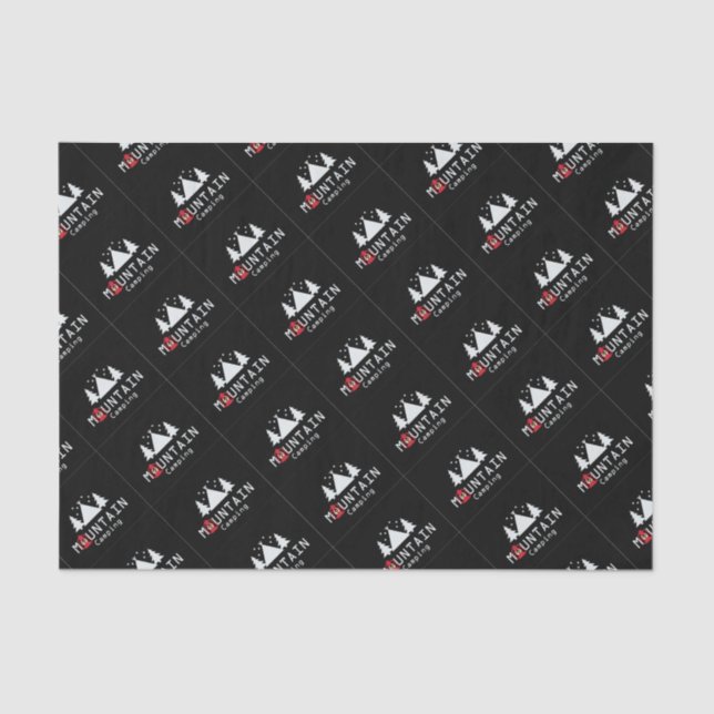 mountain camping tissue paper (Front)