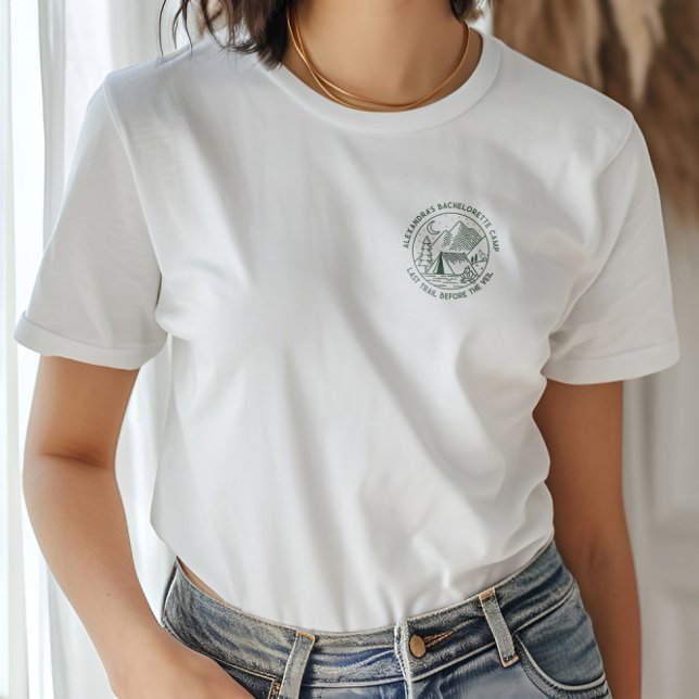 Mountain Camping Weekend Bachelorette  T-Shirt (Mountain Camping Weekend Bachelorette T-Shirt)
