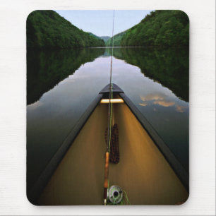 Mountain Canoe Fishing Mouse Mat