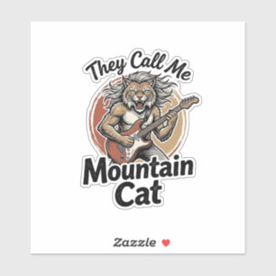 Mountain Cat Vintage Engraving Rock Graphic Tee_1