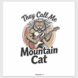 Mountain Cat Vintage Engraving Rock Graphic Tee_1