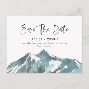 Mountain Celebration Save The Date Postcard