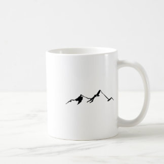 Mountain Chain Vintage Design Climbing Hiking Skii Coffee Mug