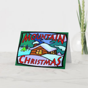 Mountain Christmas Holiday Card