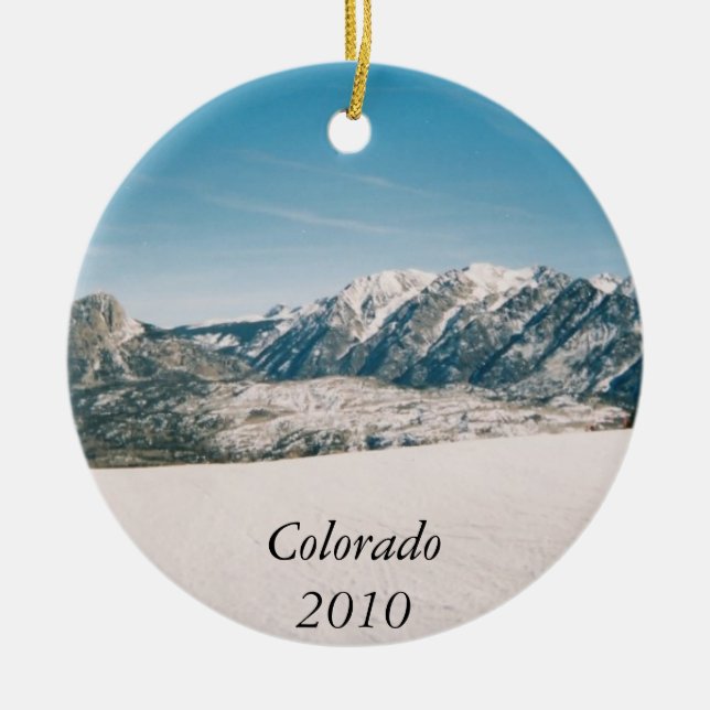 Mountain Christmas Ornament (Front)