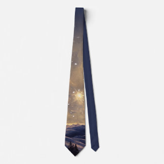 Mountain Christmas Star Tie