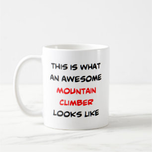 mountain climber, awesome coffee mug