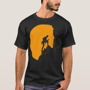 Mountain Climber Bouldering Rock Climbing Climb Ad T-Shirt
