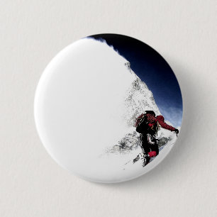 Mountain Climber Extreme Sports 6 Cm Round Badge
