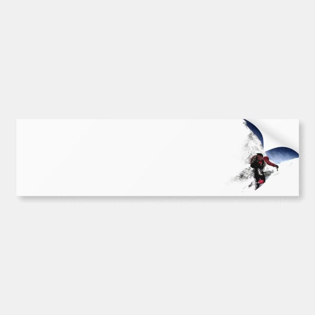 Mountain Climber Extreme Sports Bumper Sticker (Front)