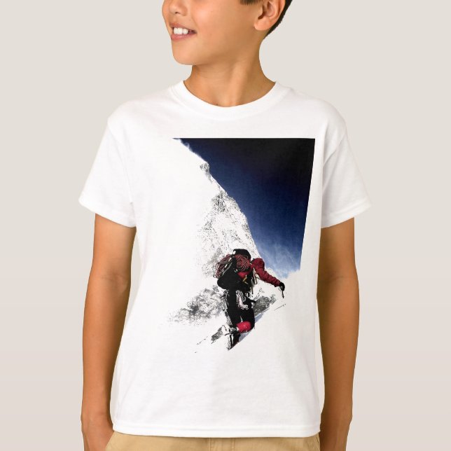 Mountain Climber Extreme Sports T-Shirt (Front)