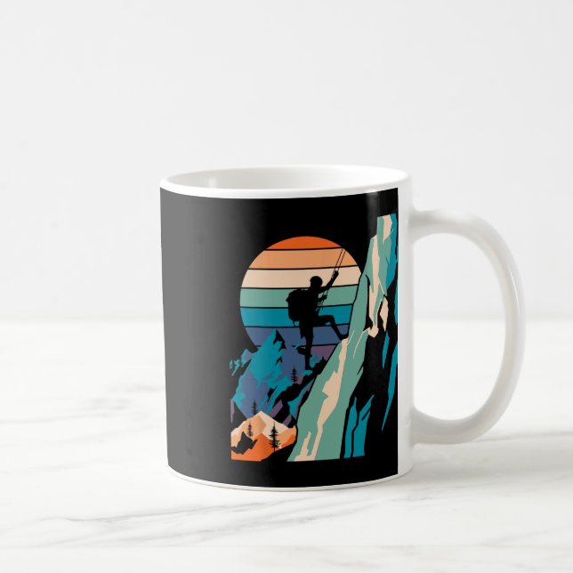 Mountain Climber Funny Rock Climbing Bouldering Me Coffee Mug (Right)