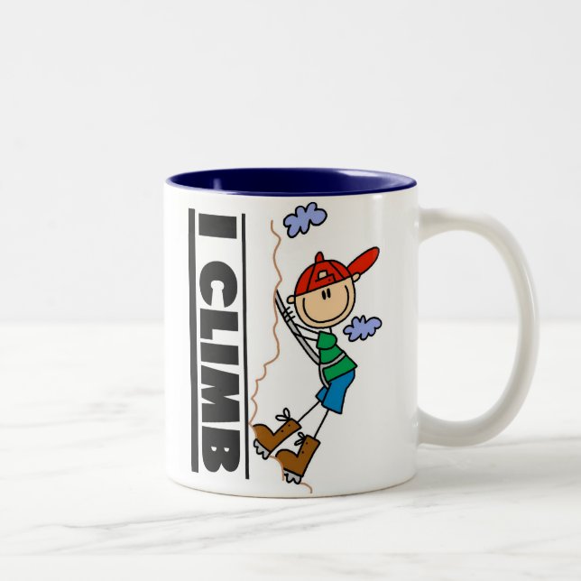 Mountain Climber I Climb Two-Tone Coffee Mug (Right)