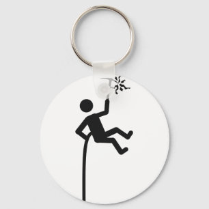 mountain climber icon key ring