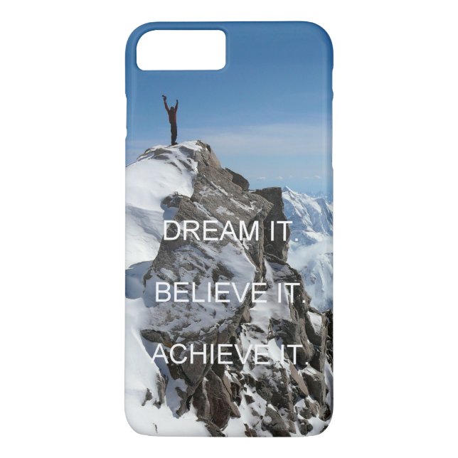 mountain climber motivation inspiration quote Case-Mate iPhone case (Back)