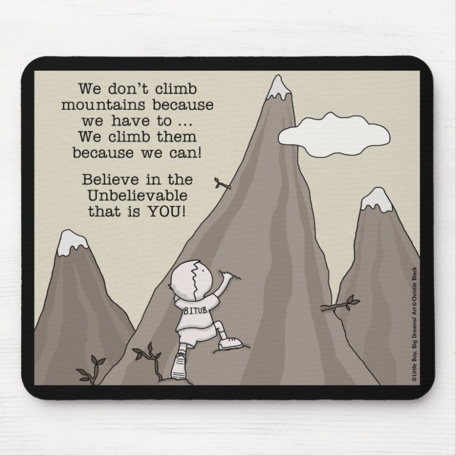 Mountain Climber Mouse Mat (Front)