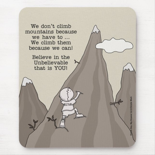 Mountain Climber Mouse Mat (Front)